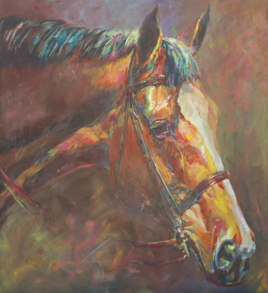equine art, horse art, Arabian Horse Painting
