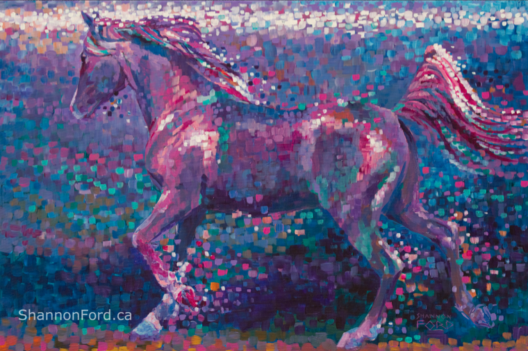 equine art, horse art, Arabian Horse Painting
