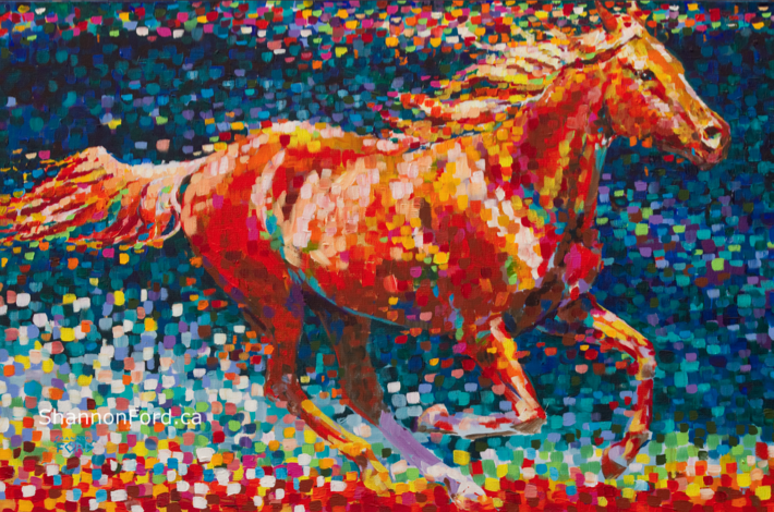 equine art, horse art, Arabian Horse Painting
