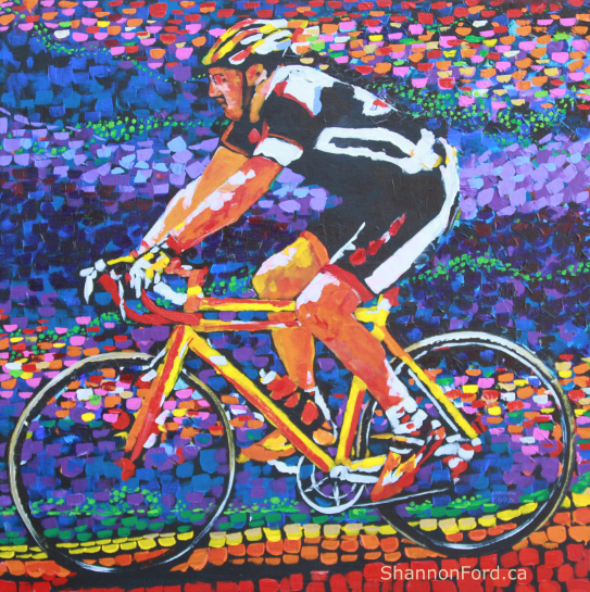 racing cyclists by Shannon Ford