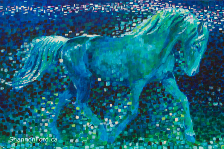 equine art, horse art, Arabian Horse Painting