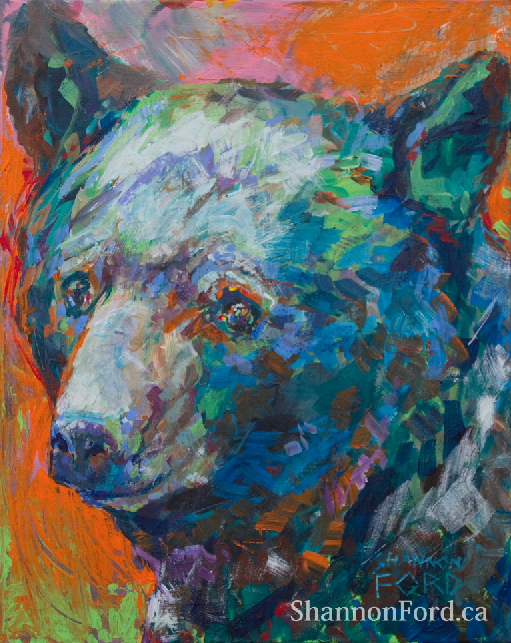 Black Bear painting, shannon ford