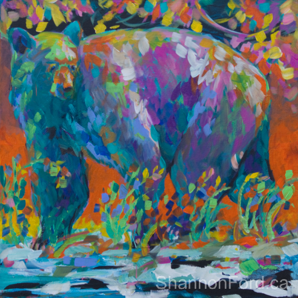 Black Bear painting, shannon ford
